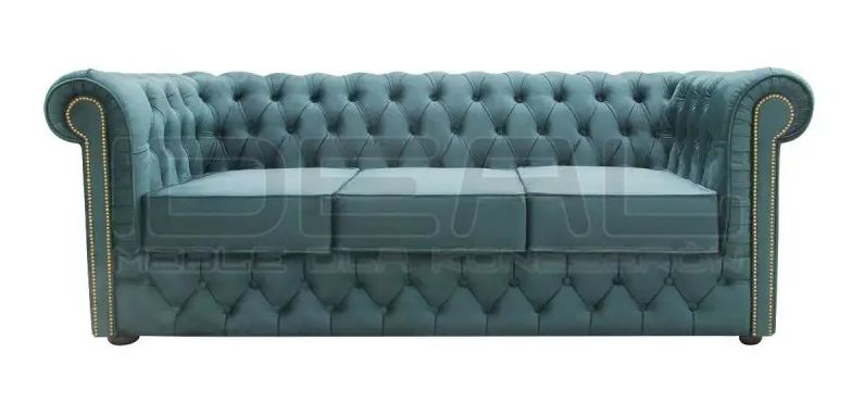 Sofa rozkładana chesterfield Normal z funkcją spania codziennego 3 osobowa